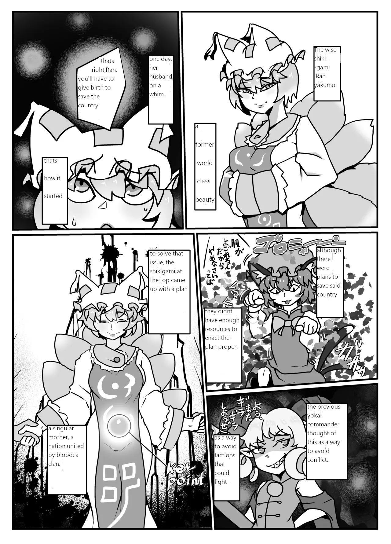 Ran's repopulation plan. (touhou project Chapter 1 - page 1